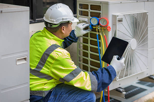 Professional Hvac technician working in Owings Mills, MD